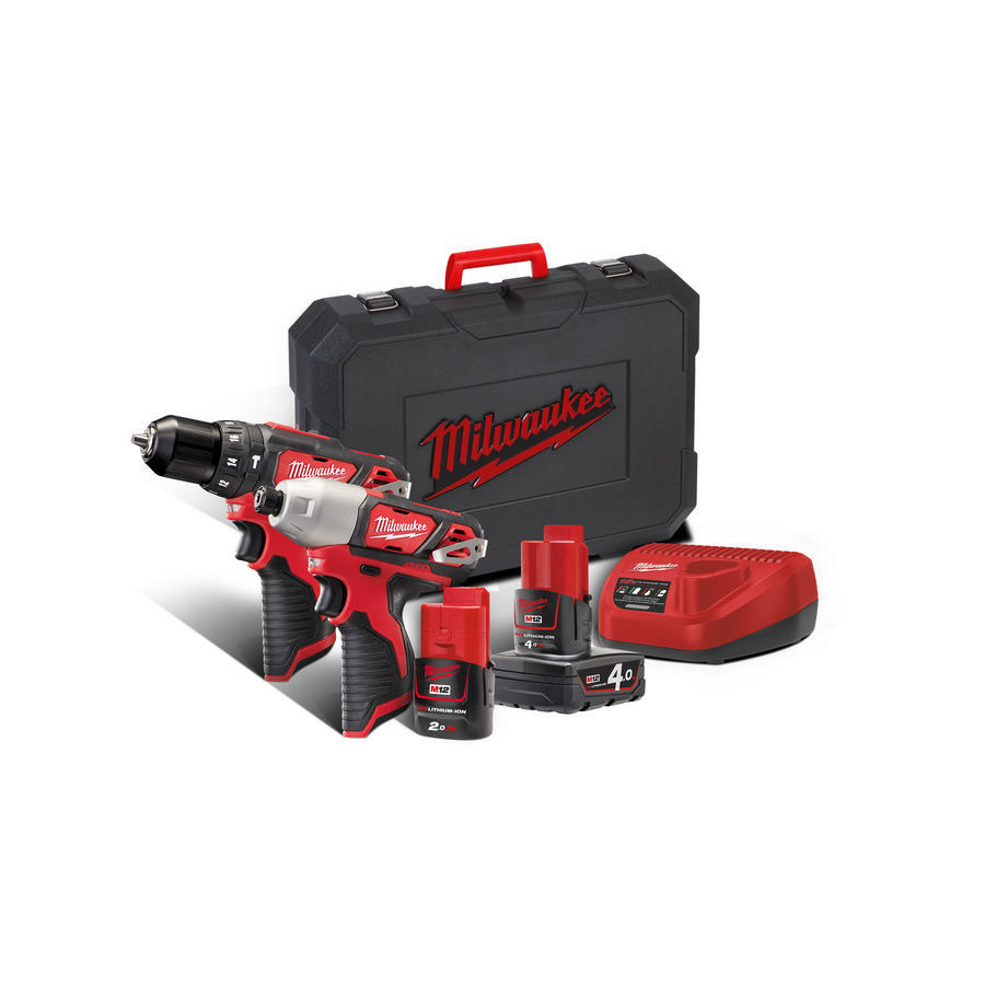 Набор инструментов MILWAUKEE M12 BPP2B-421C (Шуруповерт + Винтоверт) 4933443497