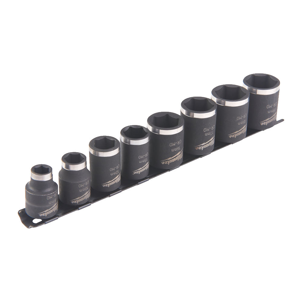 Набор ударных удлиненных головок MILWAUKEE 3/8" (8шт) 4932478289