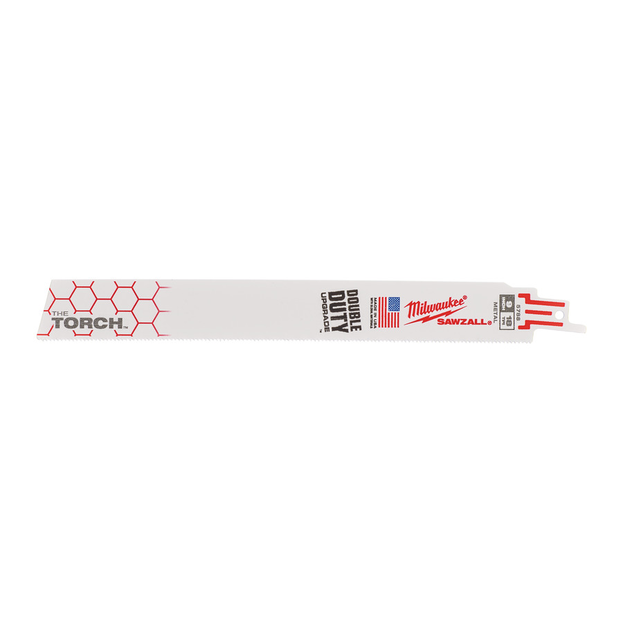 Полотно для сабельной пилы MILWAUKEE TORCH 230мм, 18Tpi, (5шт) 48005788