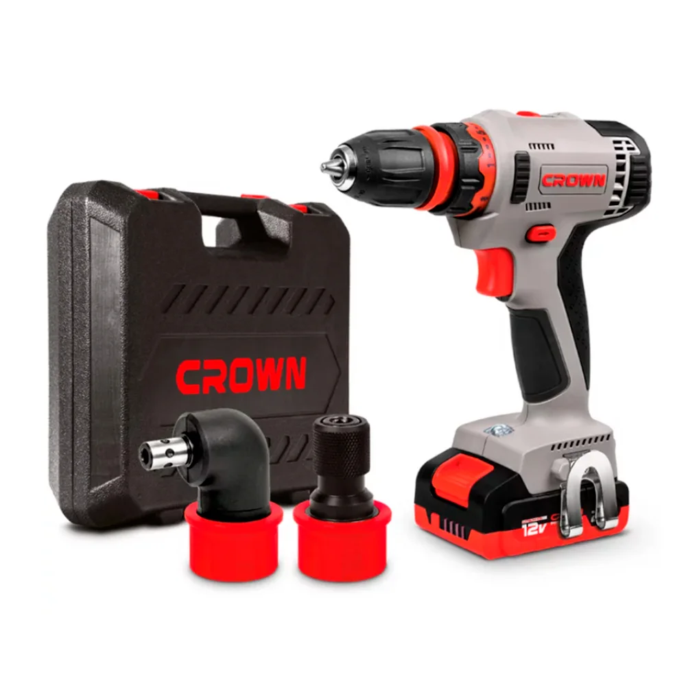 Дрель-шуруповерт аккумуляторная CROWN CT21081HQ-2 BMC
