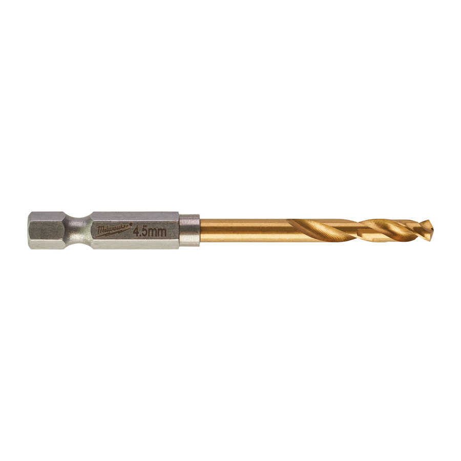 Сверло по металлу MILWAUKEE Red Hex HSS-G TiN  D4.5мм 48894710