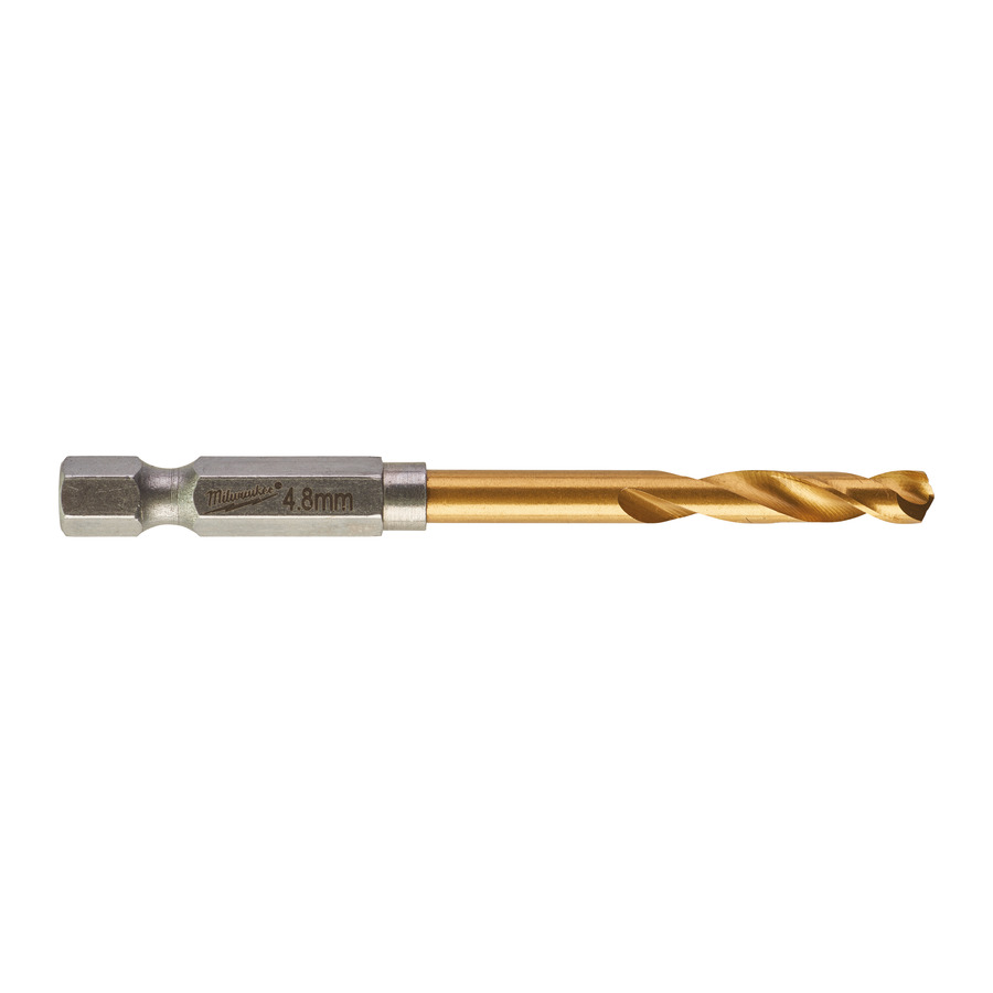 Сверло по металлу MILWAUKEE Red Hex HSS-G TiN  D4.8мм 48894711