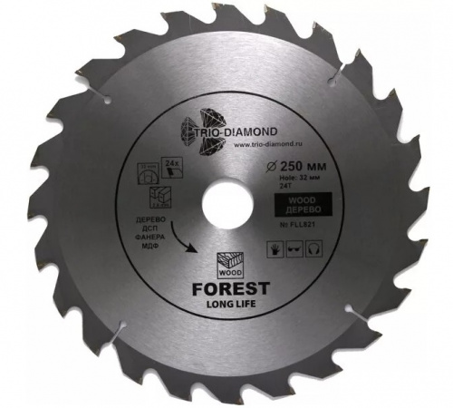 Диск пильный 250*32*24Т FLL821