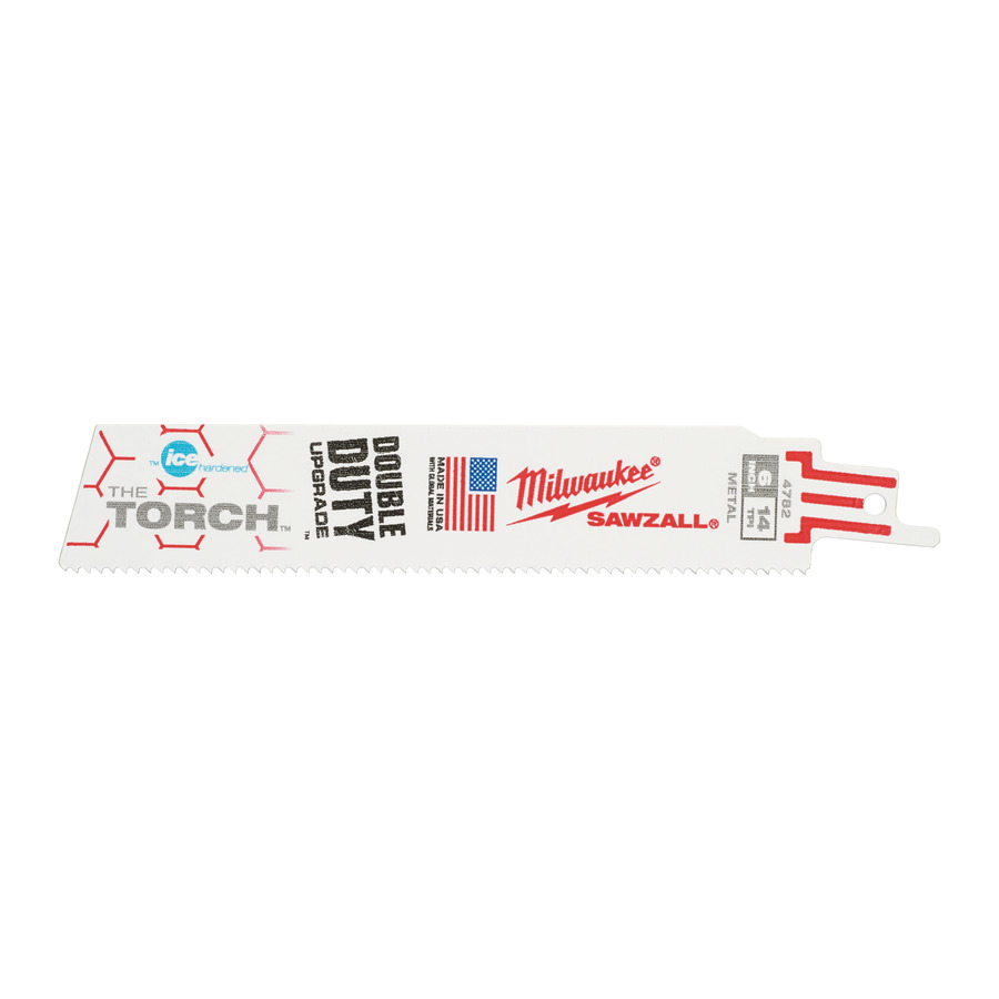 Полотно для сабельной пилы MILWAUKEE TORCH IH 150мм, 14Tpi, (5шт) 48004782