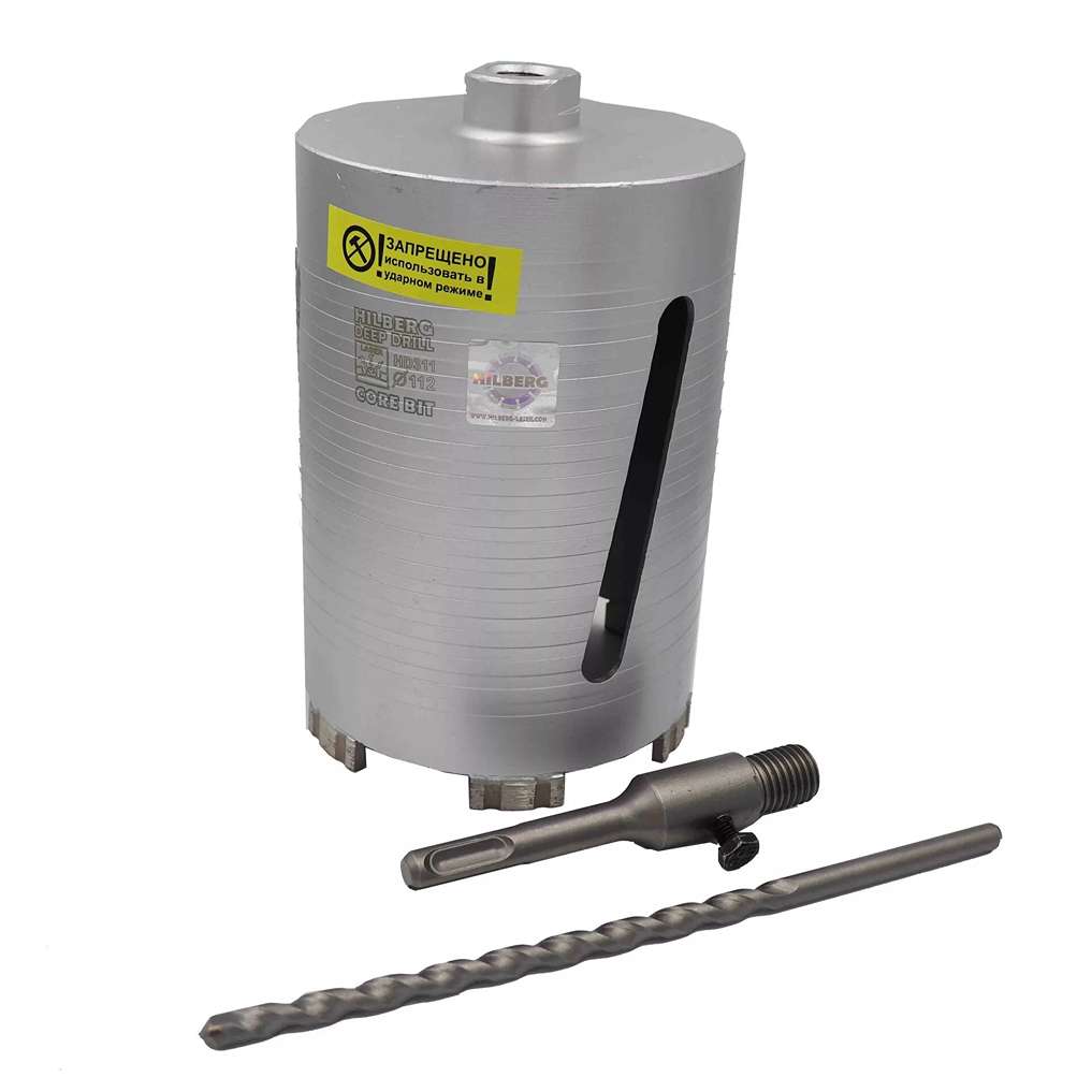 Коронка алмазная по бетону 130*150 мм Hilberg Laser Deep Drill HD313