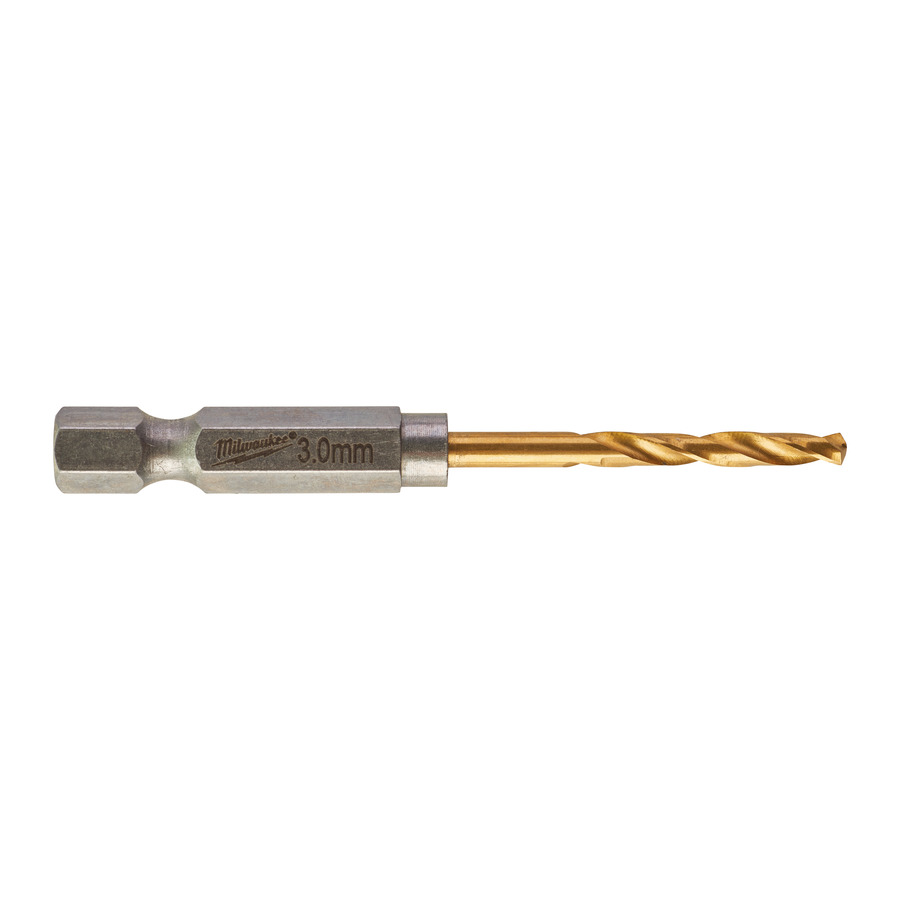 Сверло по металлу MILWAUKEE Red Hex HSS-G TiN  D3.0мм (2шт) 48894763