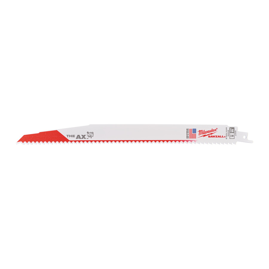 Полотно для сабельной пилы MILWAUKEE AX 300мм, 5Tpi (5шт) 48005027